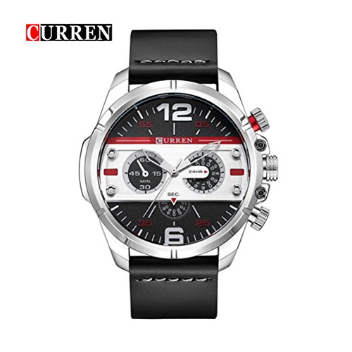 CURREN Luxury Brand Men Quartz Luminous Watch Moda Deporte Marrón Relojes de Pulsera - Imagen 3