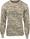 Army Universe ACU Digital Camouflage Long Sleeve Military T-Shirt with Pin - Size Medium (37