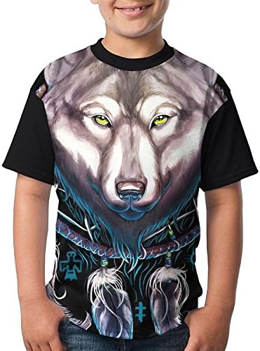 Sister Home Wolf Dream Catcher Teenager Wolf Dream Catcher Stylish Raglan Undershirt For Training