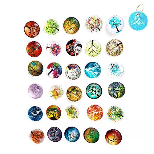 1 Carykon+Cabochons+Backed+Diameter+Random