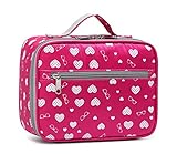 BLUEFAIRY Girls Insulated Lunch Bags for Little Kids Lunchbag for School Outdoor Camping Food Cooler Lunchbox Box Carrier