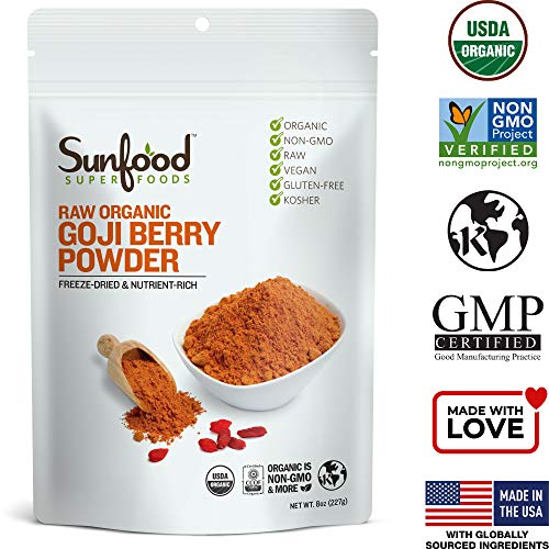 Sunfood Superfoods Goji Berry Powder - Raw, Organic, Non-GMO - 100% Pure Goji Fruit: No Additives or Preservatives - 8… - Image 4