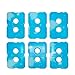 Healthy Packers Ice Packs for Lunch Bags - Original Cool Pack | Slim & Long-Lasting Reusable Ice Pack for Lunch Box, Lunch Bag and Cooler | Freezer Packs for Coolers (Set of 6)