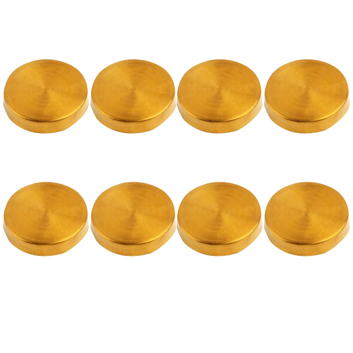 8PCS Mirror Screws 25mm Brushed 304 Stainless Steel Cap Cover Nails For Decorative Mirror, Sign/Advertising Hardware, Nails, Construction(Gold)