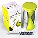 Spiral Vegetable Slicer - Spiralizer Spiral Cutter- Free Low Carb Recipe Ebook - Bonus Cleaning Brush