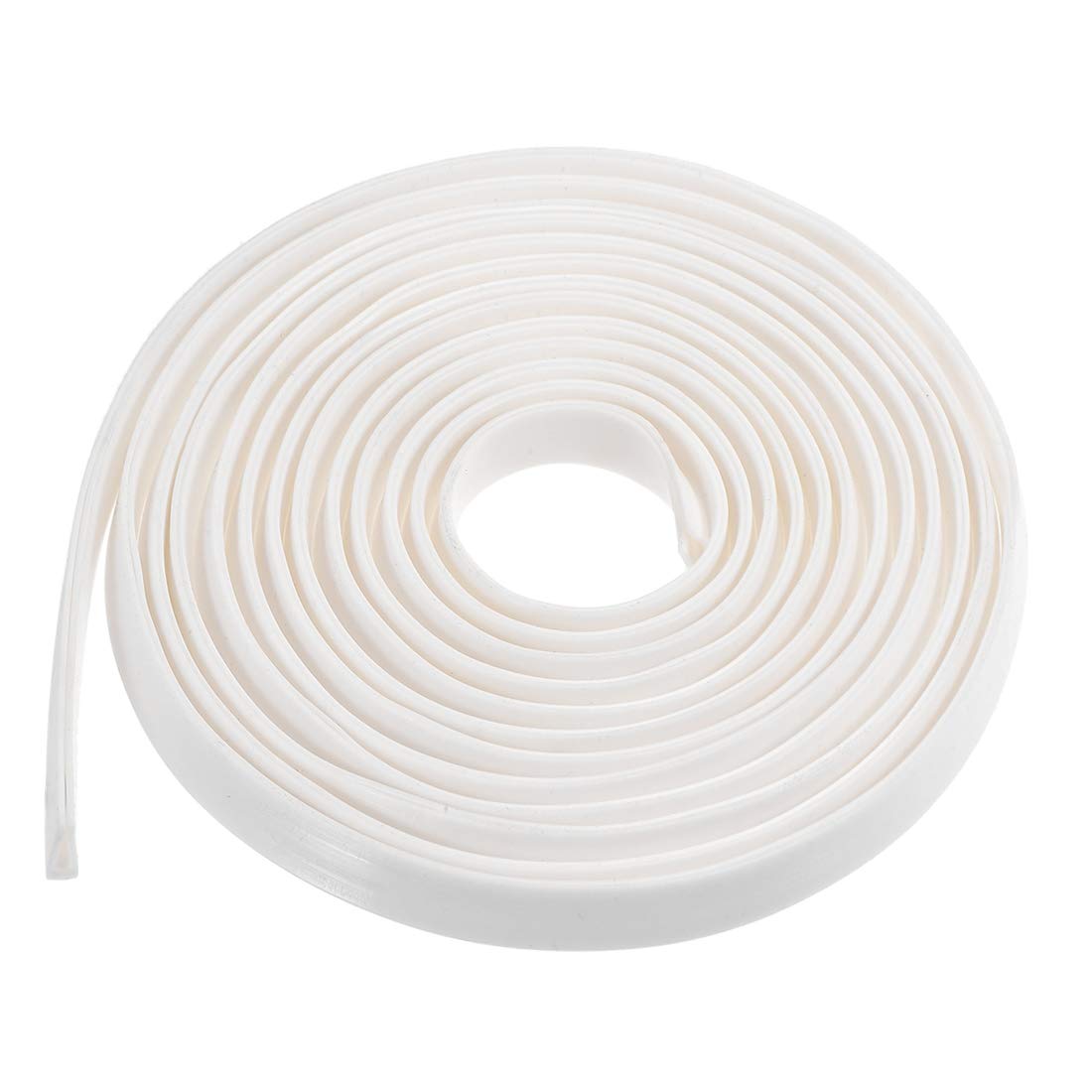 sourcing map Edge Trim U Seal Extrusion, Silicone White U Channel Edge Protector Sheet Fits 5/64-5/32inch Edge 5M/16.4Ft Length
