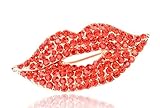 MISASHA Fashion Jewelry Lips Inspired Fashion Jewelry Logo Original Pin Brooch