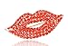 MISASHA Fashion Jewelry Lips Inspired Fashion Jewelry Logo Original Pin Brooch