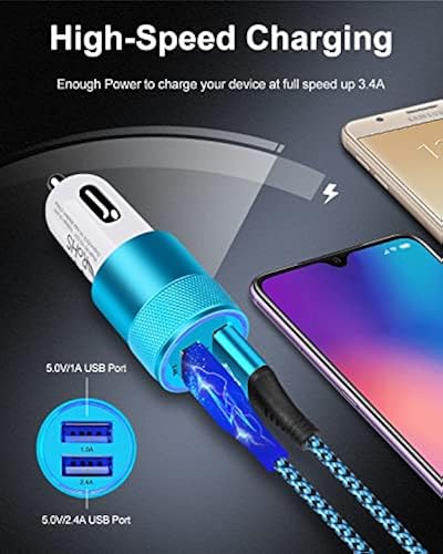 Cigarette Lighter Adapter, USB Car Charger, Fast Charging Dual-Port  Cargador de Carro for iPhone 15 14 13