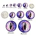 Julie Wang 20pcs Mixed Style Dragon Eyes Glass Cabochon Dome for Adult Crafts Making Jewelry Cameo Pendant Settings 25mm