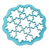 Iumer 1 pc snowflake mold plastic cookie cutters biscuit cutter fondant cake decorating tool dessert baking