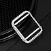 UKCOCO Compatible Apple Watch 38mm Diamond Case, Aluminum iWatch Bezel Metal Cover Crystal Rhinestone Protective Protector Cover for iWatch Series 1/2/3 Sport and Edition (38mm Silver)