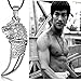 925 Sterling Silver Dragon Head Wolf Tooth Pendant Necklace 22 Inches Boyfriend Gift