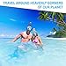 Aleoron - Foldable Snorkel Mask Full Face for Adults - Latest Dry Top System 180 Panoramic Snorkeling Mask with Camera Mount Safe Breathing Anti Fog
