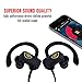 Bluetooth Wireless Headphones w/ Mic 2018, Best Earbuds, Noise Cancelling - IPX7 Water & Sweatproof Earbuds - HD Voice Call & Stereo Earphones by Electrics Solution (Black)
