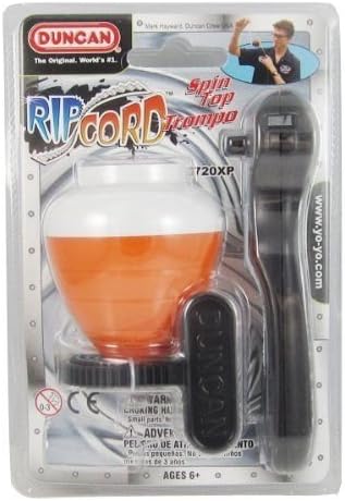 Duncan Ripcord Spin Top Orange and White With Launcher + String Styles May Vary