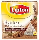 Lipton  Chai Tea Pyramids, Spiced Cinnamon 18 ct