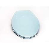 Bath Décor 2Q1E6-40 Deluxe Slow Close Plastic Toilet Seat with Vari Adjust Lok-Down R'N'C Hinge and Quik-Lok Mounting Hardwar