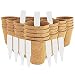 Daniel's Plants 3" Peat Pots | Plant Pots for Seedlings & Seed Starter Nursery Pots | Organic Biodegradable Plantable Pots | Eco Friendly | Bonus 10 Plant Garden Labels | Bulk 60 Pack | 3 Inch