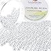 PH PandaHall 6mm About 400Pcs Tiny Satin Luster Glass Pearl Round Beads Assortment Lot for Jewelry Making Round Box Kit White