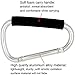 Shells Silver Color Extra-large D-Shape Super-handy Snap Hook Hanger Bags Holder Carrier Mommy Hook Carry Handle With Soft Foam Grip
