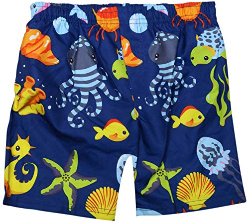Sweet & Soft Baby Boys 4-Piece Rash Guard and Trunk Swimsuit Set (Infant/Toddler) (Solid, 18 Months)\'' - Thumbnail 4