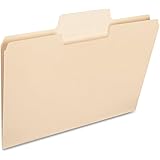 Smead SuperTab Heavyweight File Folder, Oversized 1/3-Cut Tab, Letter Size, Manila, 50 Per Box (10401)
