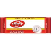 MCSYPOAL Lifebuoy Total 10 Germ Protection Bathing Soap Bar, 125g (Combo Pack of 7) | Bathing Soap that Protects Against Viruses and Germs