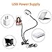 Selfie Ring Light with Cell Phone Holder Stand for Live Stream / Makeup, Bcway Clip Lazy Bracket for iPhone / Android, [3-Light Mode] [10-Level Brightness] LED Desk Lamp for Kitchen, Bedroom