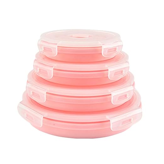 Conjunto De 4 Envases Plegables De Silicona Contenedor De ...