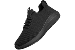 Delobi Non Slip Shoes for Women Food Service Slip Resistant Work Shoe Restaurant Chef Kitchen Hospital Staff Walking Sneakers Breathable Lightweight with Lace Up Design