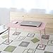 Large Bed Tray NNEWVANTE Multifunction Laptop Desk Lap Desk Foldable Portable Standing Outdoor Camping Table, Breakfast Reading Tray Holder for Couch Floor for Adults/Students/Kids(Pink)