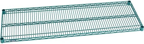 Nexel S2430G Green Epoxy Wire Shelf 30"W X 24"D with Clips