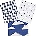 Changing Pad Cover – Premium Baby Changing Pad Covers 4 Pack – Boy or Girl Changing Pad Cover – Pure Cotton Machine Washable Navy and White Changing Table Cover – Diaper Changing Pad Cover Sheets