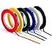 Outus 6 Pieces 3 mm Width Graphic Chart Tape Grid Art Tape Marking Tapes Whiteboard Gridding Tape Self-Adhesive Tape, 6 Colors