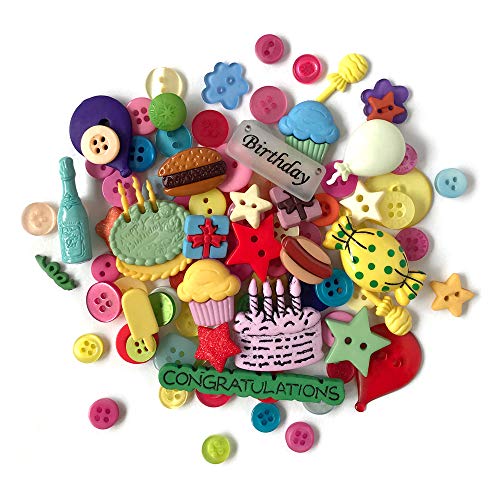 Buttons Galore and More Collection Round Novelty Buttons & Embellishments Based…