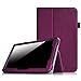 Fintie Premium PU Leather Cover for 10.1 Inch Tablet Inclu. iRULU eXpro X1 Plus 10.1 / iRULU X10, Dragon Touch A1 / A1X Plus 2016 Edition, ValuePad VP112 (Check Compatible List Below), Purple