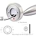Obeaming 12V Reading Lamp RV Boat LED Bedside Lamp Camper Trailer Motorhome Interior Lighting Spotlight, Machined Aluminum Brushed Nickel