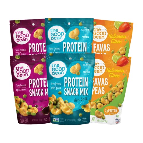 The Good Bean Protein Snack Mix Variety Pack (6 Pack) 6 oz