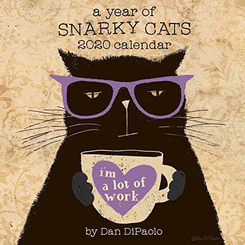 A Year of Snarky Cats 2020 Wall Calendar