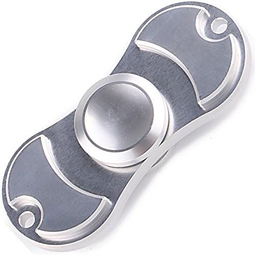 SWEEW Hand Spinner High Speed A aluminium alloy Metal EDC Fidget Toys Relieving ADHD, Anxiety, Stress, Boredom and Great Gift for Autism Adult Children (Silver)