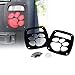 Xprite Matte Series Black Rear Tailight (Tail Light) Protector Cover Guards Paw Print Dog Paw Compatible with Jeep Wrangler TJ LJ 1985-2006