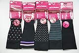 Dr. Motion Women's Half-Cushion Compression Socks 5 Pairs (Assort 1)