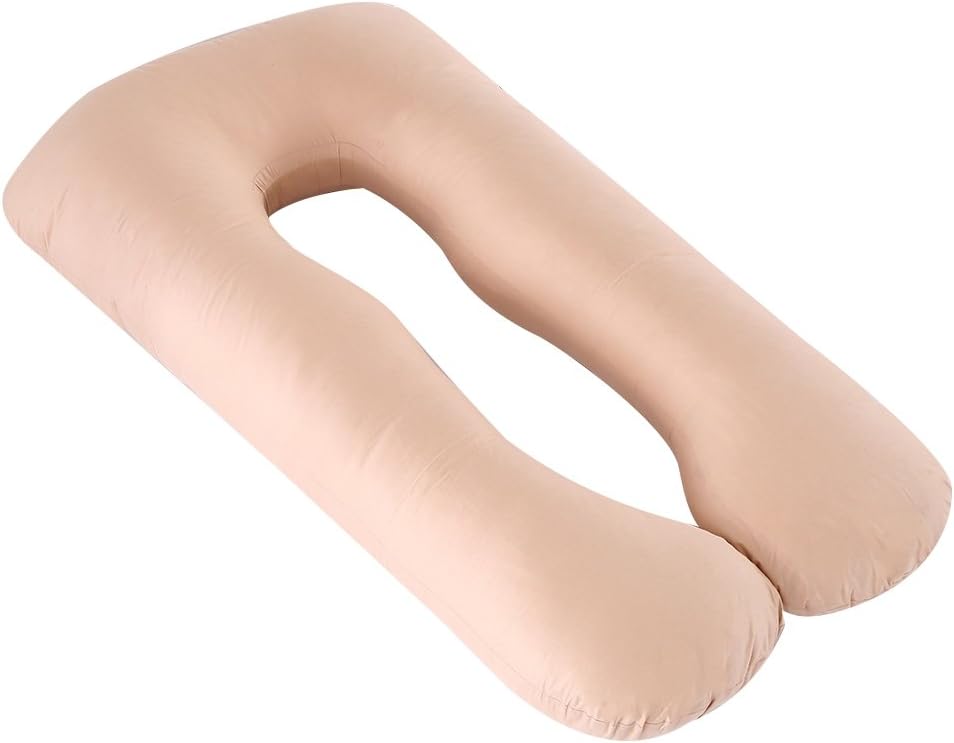 Robolife Multifunctional Pregnancy Pillow for Side Sleeper Pregnant Women Light Brown