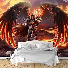 Wall Murals for Bedroom Dark Evil Dragon Removable Wallpaper Peel and Stick Wall Stickers - 66x96 inches