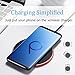 Wireless Charger Fast Wireless Charging Ultra Slim All Qi Enabled Certified Charger 10w for iPhone,7.5w for Samsung Note Galaxy (No AC Adapter) Red