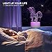 3D Led Illusion Lamp,Unicorn 3D Night Light,Touch Table Desk Light with Remote Control， Perfect Gifts Toys for Children Kids