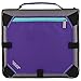 Five Star Zipper Binder, 2 Inch 3 Ring Binder, Expansion Panel, Durable, Purple/Black/Aqua/Gray (29052BD7)
