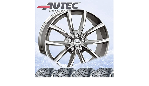 Autec Astana 7x17 ET50 5x108 Titan plata pulida con 235/50R17 ...