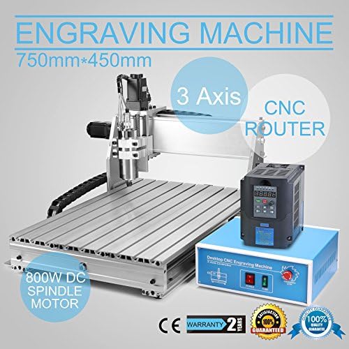 HPcutter CNC Router Machine Wood Engraving Machine Engraver Machine 6040Z 3 Axis Arts Crafts Cutting Tool with 1.5kw VFD (6040Z 3 Axis)